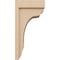 Ekena Millwork 10"W x 10"D x 20"H Wide Warren Rough Cedar Woodgrain TimberThane Corbel, Primed Tan CORUR10X10X20WARRCPR - alternate 4